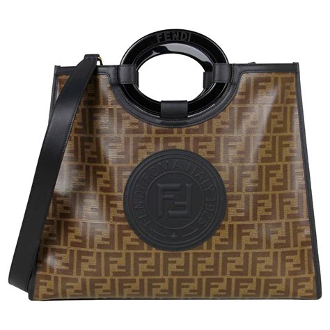 fendi zucca print tote fabric
